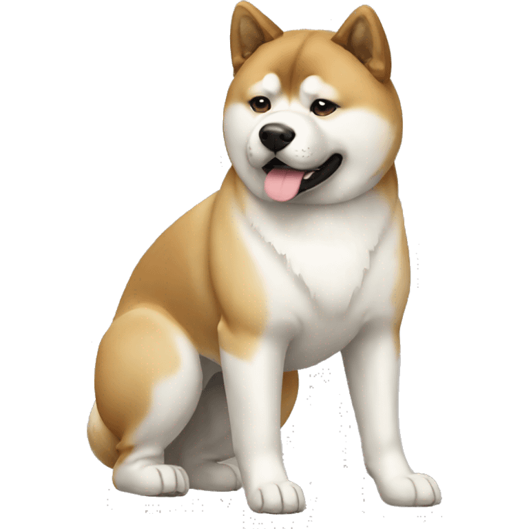 Akita Dog Breed Full Body emoji