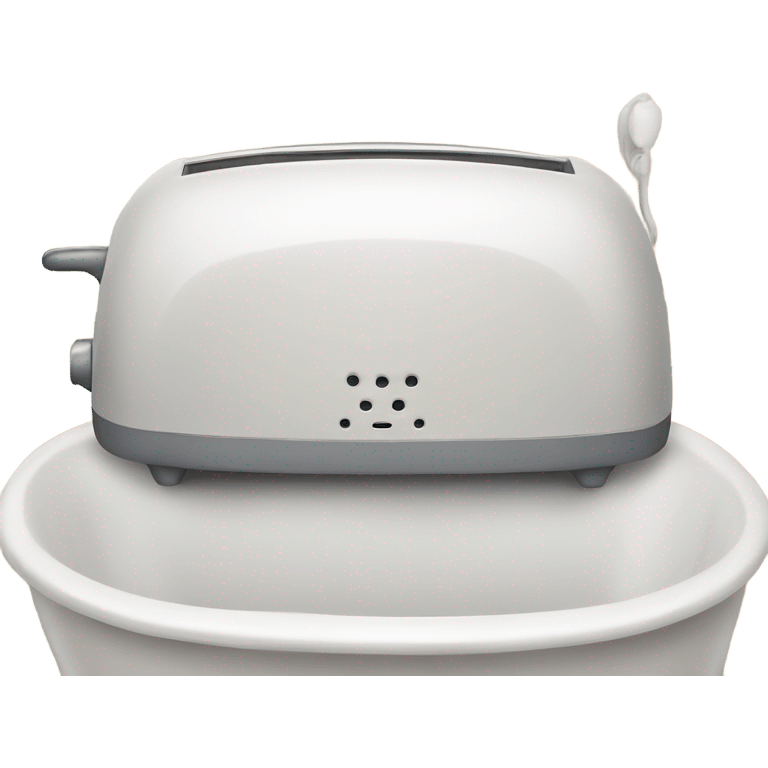 Toaster in bathtub  emoji