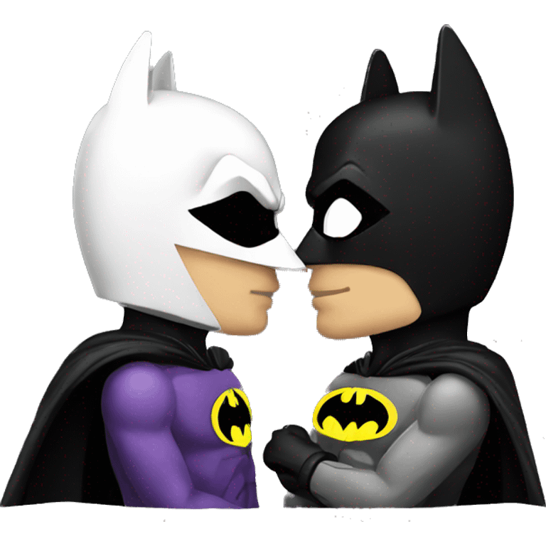 Batman kissing emoji