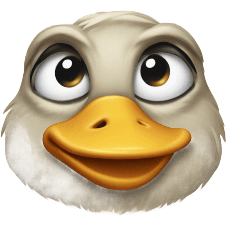 Angry duck emoji