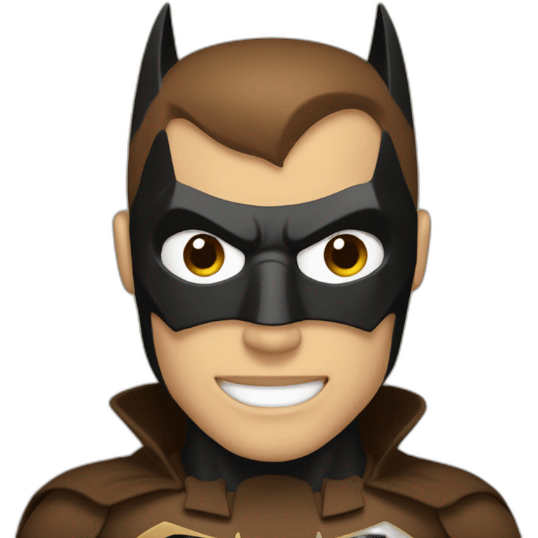 Batman in brown emoji