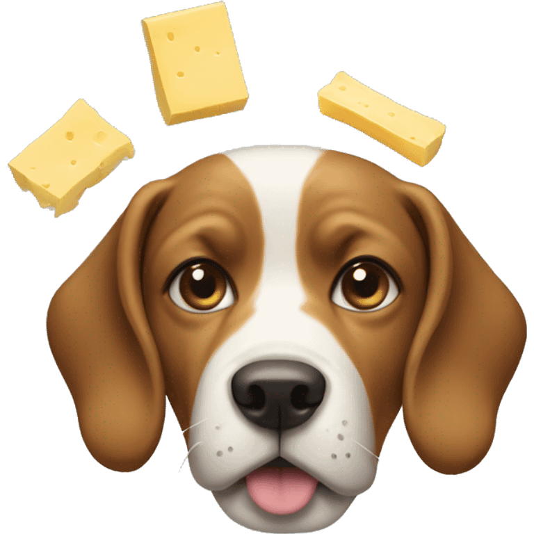 dog with butter on head emoji