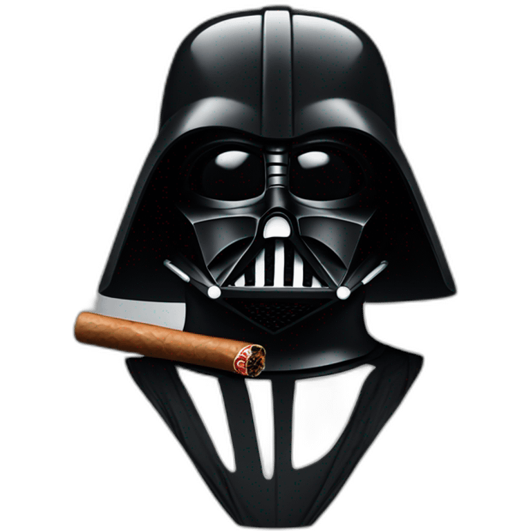 Darth Vader smoking cigar emoji