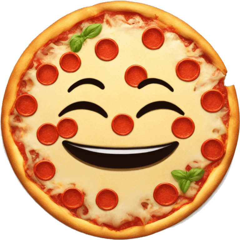 Smile face Pizza emoji