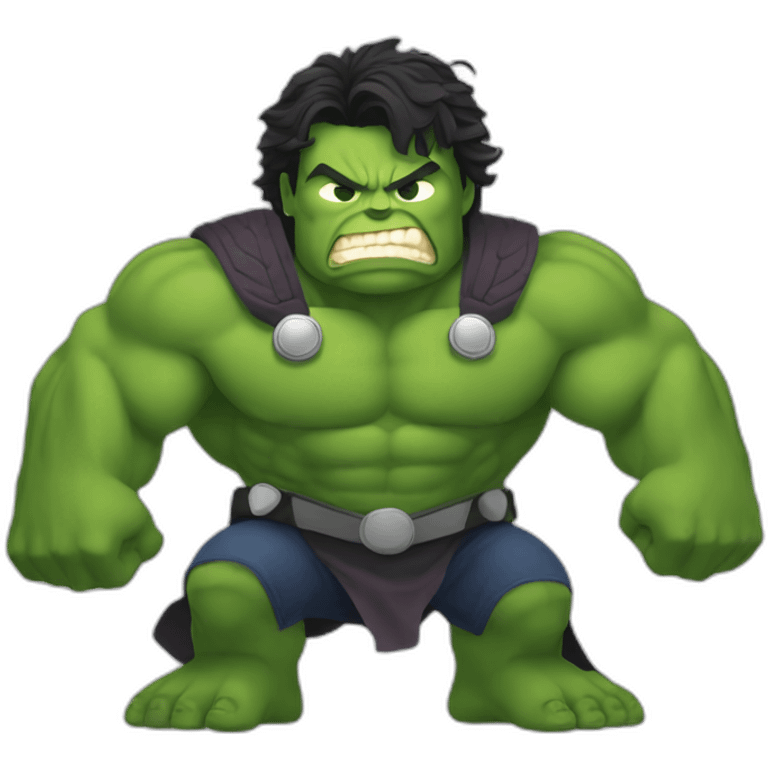 Hulk as a thor emoji