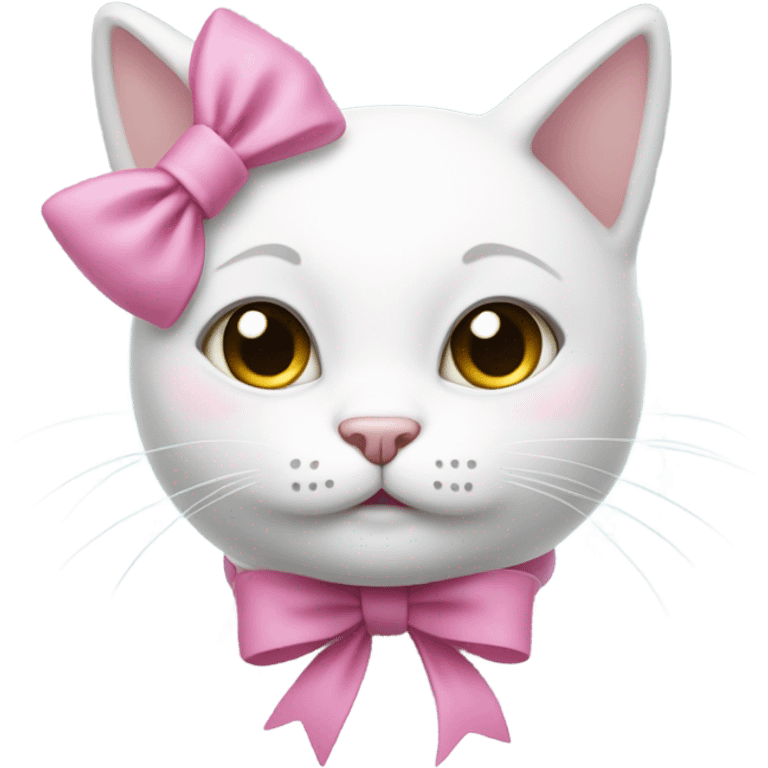 Hello kitty pink emoji