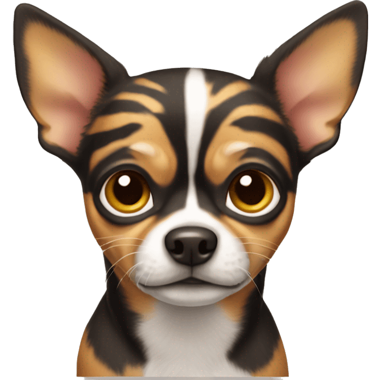 tiger-colored chihuahua emoji