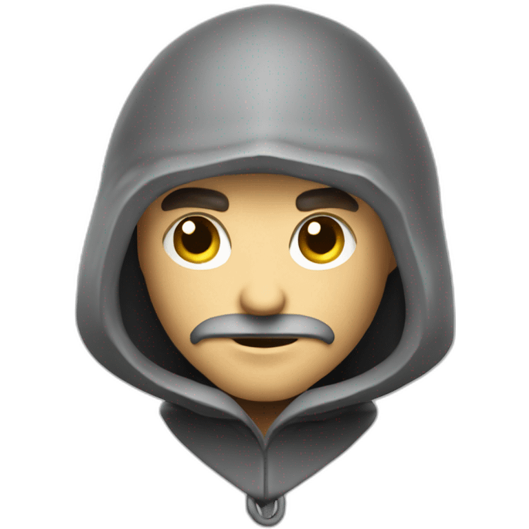 medieval evil spy in the act of infiltrating emoji