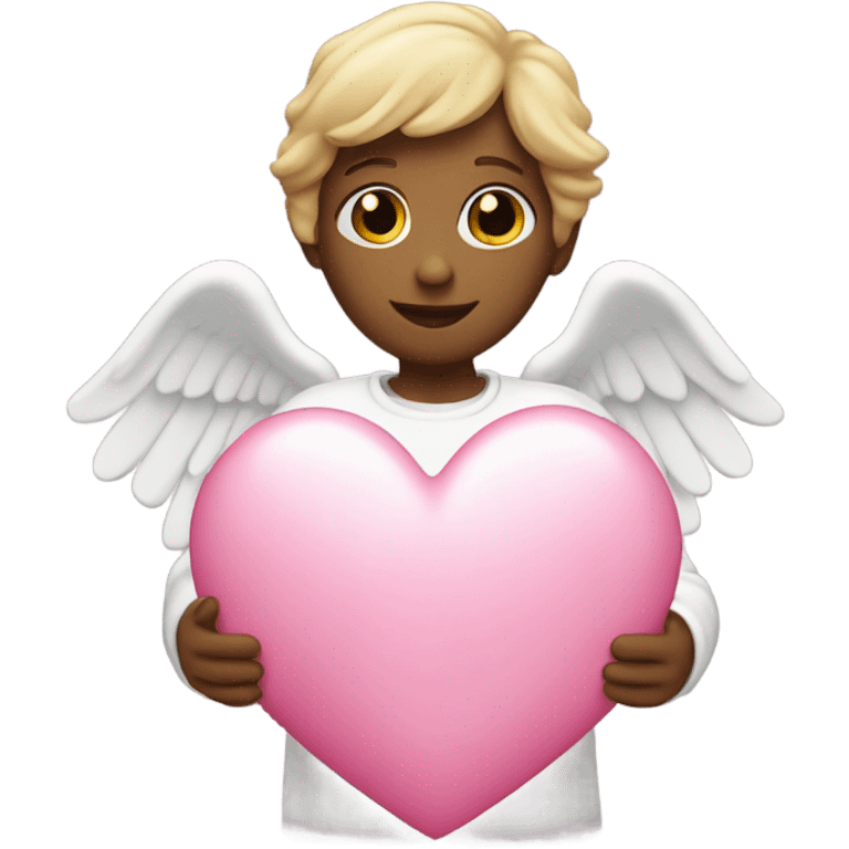  Angel holding a pink heart  emoji