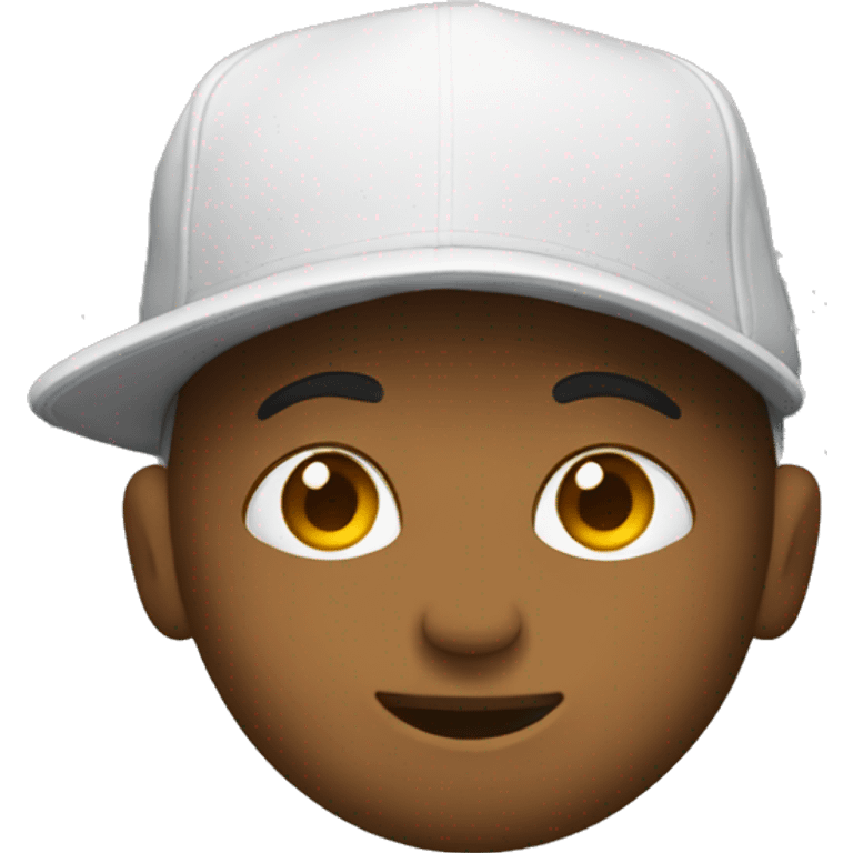 Hip hop backward hat emoji