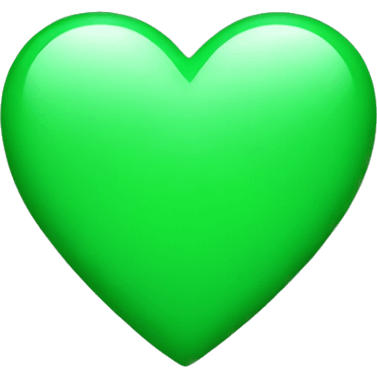 iphone green heart emoji