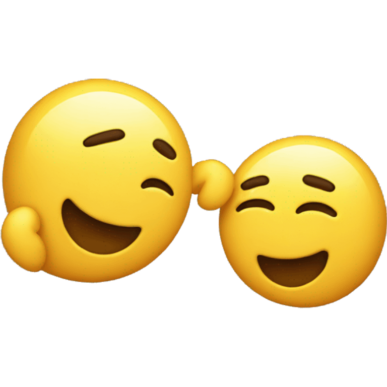 emoji touching another emoji  emoji