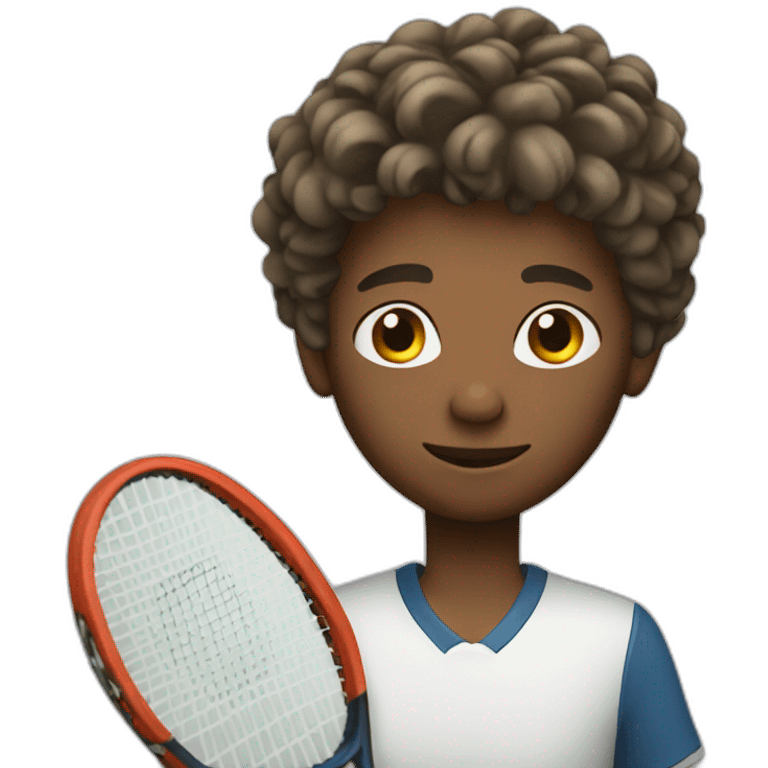 playing tennis boy emoji