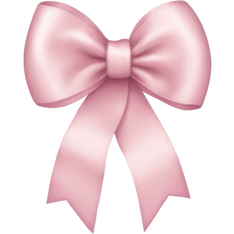 light pink ribbon bow emoji