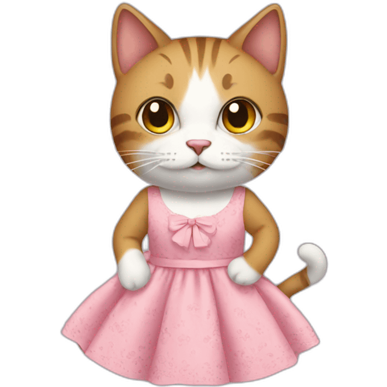 cat with dress emoji