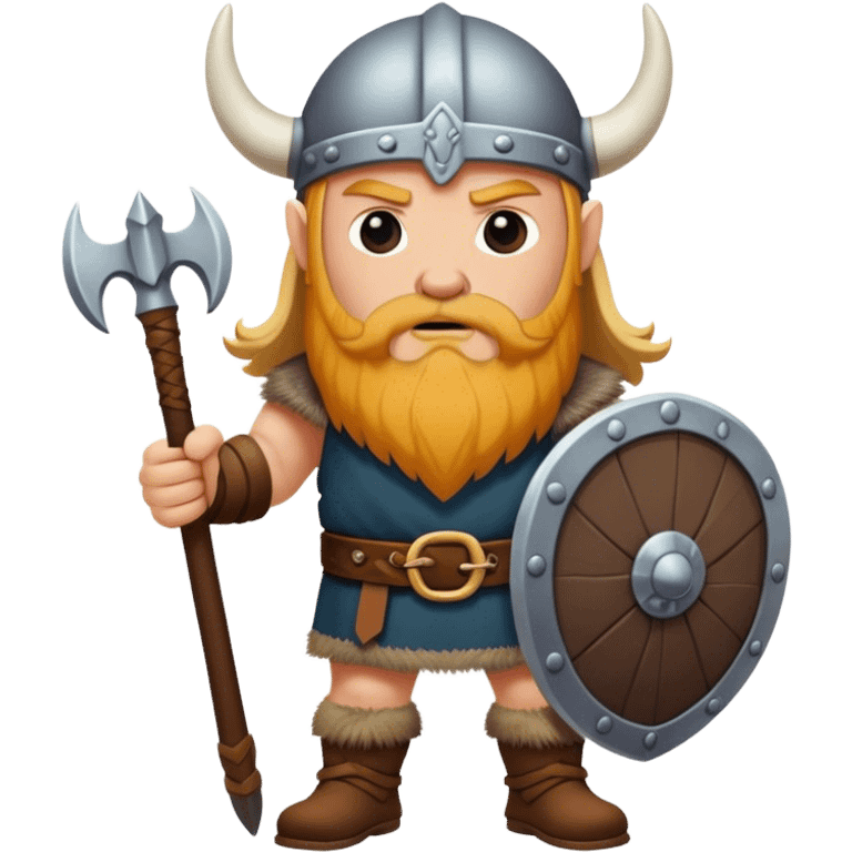 Viking  without beard in full height  emoji