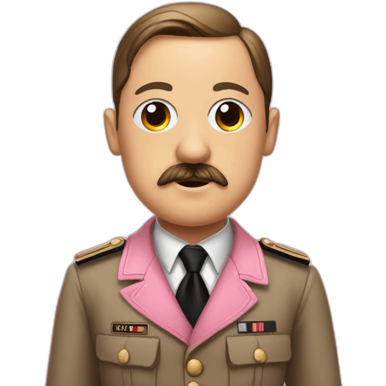 Hitler dans une tenue rose  emoji