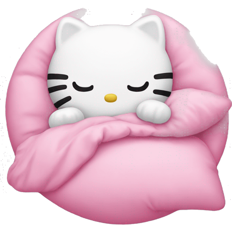 hello kitty sleeping emoji