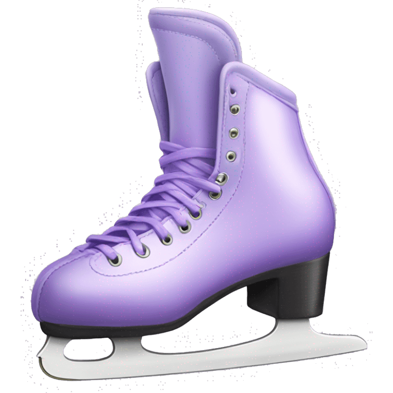 Lilac ice skates realistic  emoji