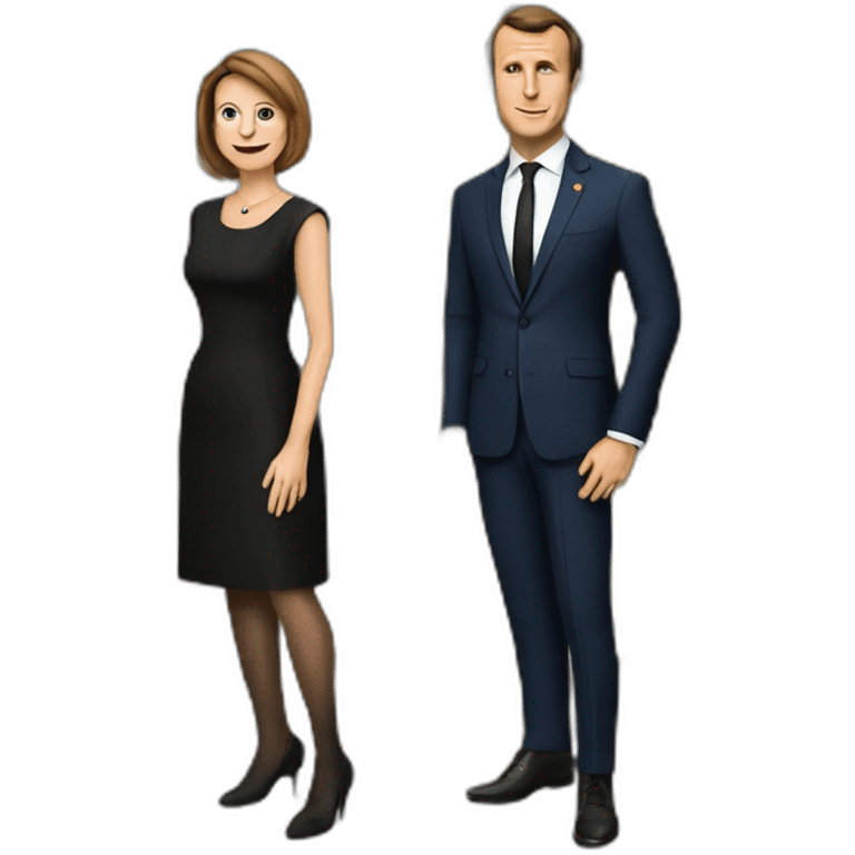 Macron et brigitte emoji