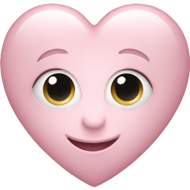 pearl light pink heart emoji