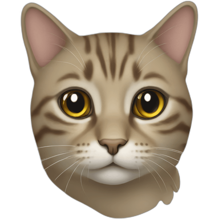 Un chat qui rigole emoji