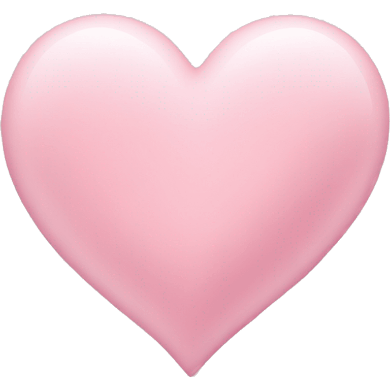 Light pink love heart emoji