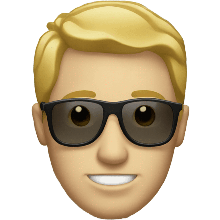 White guy with sunglasses and money emoji