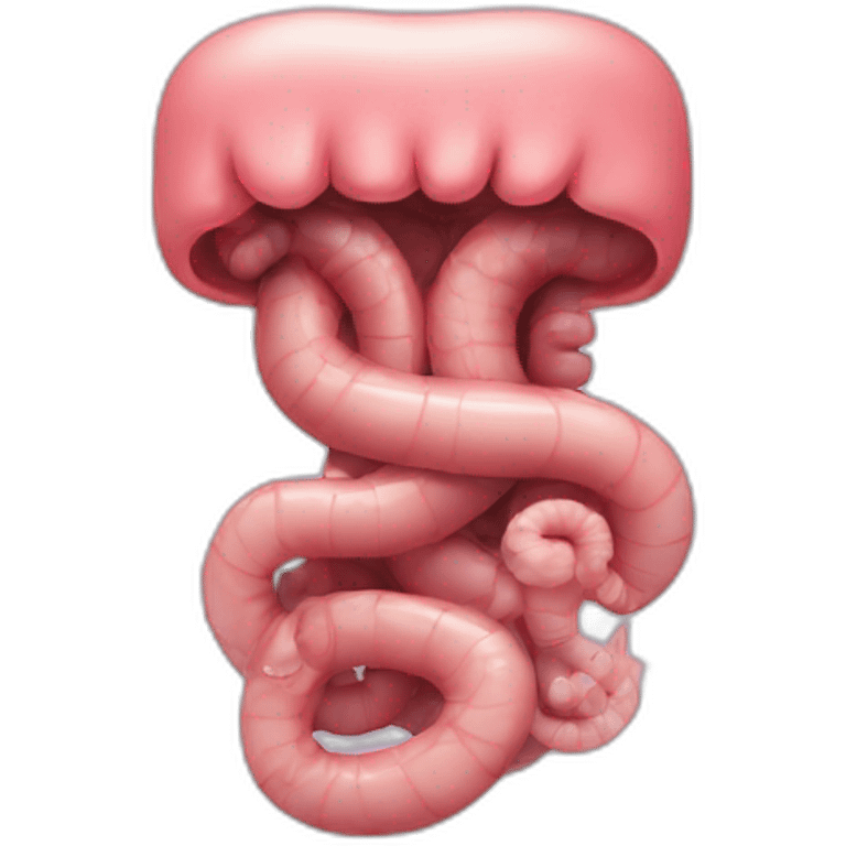 a sick intestine emoji