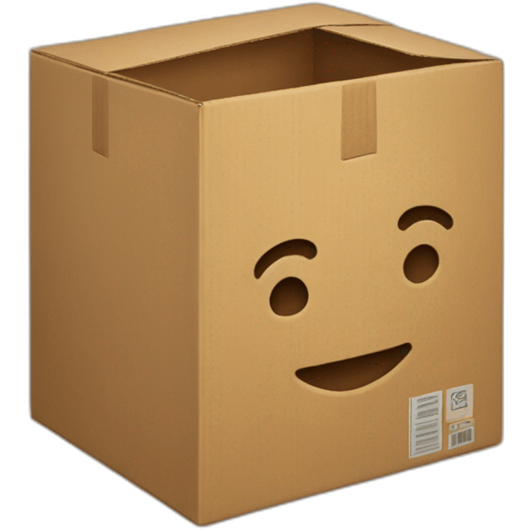 A godly cardboard box emoji