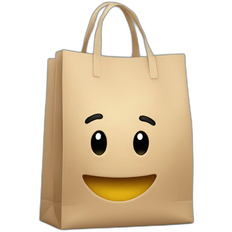 shop bag happy with arms  emoji