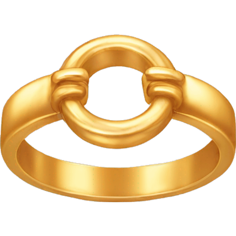 Cute gold ring emoji