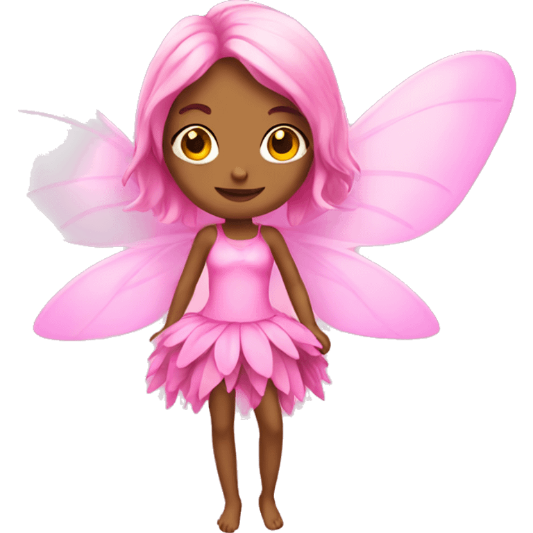 Pink fairy emoji