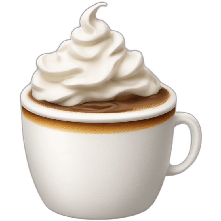 Coffe with whipped cream  emoji