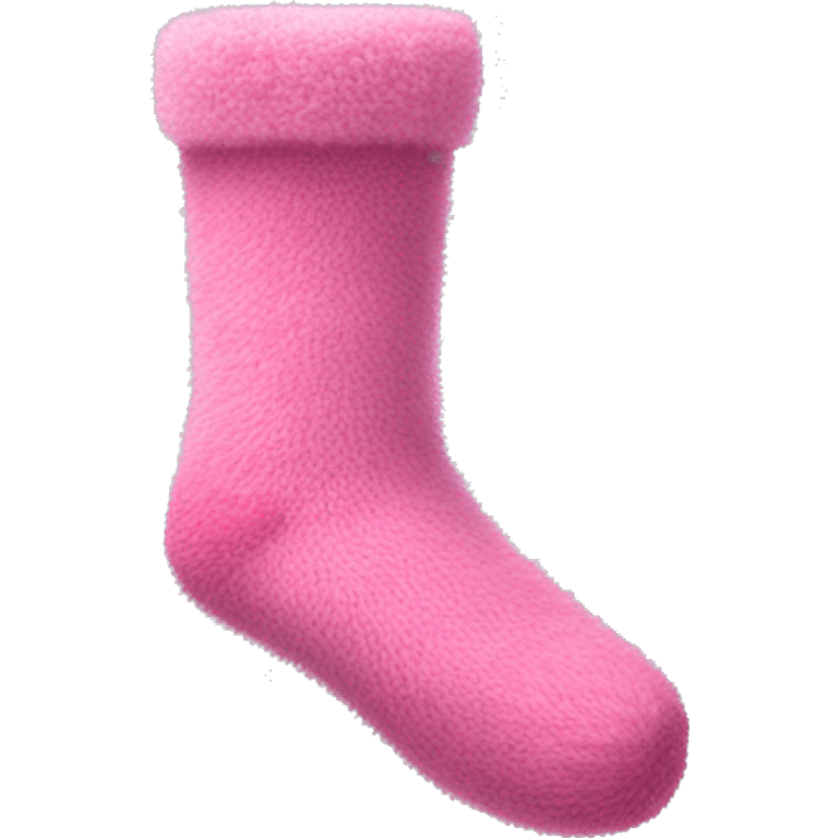 Fuzzy socks pink emoji