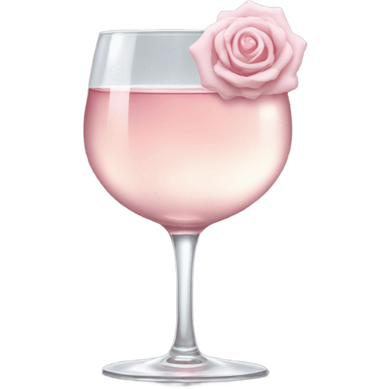 Glass of rose wine emoji