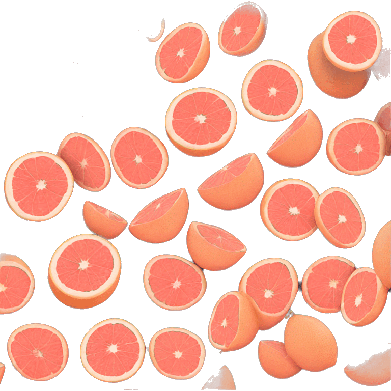 two grapefruit emoji