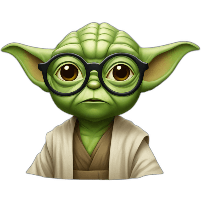 yoda with glasses emoji