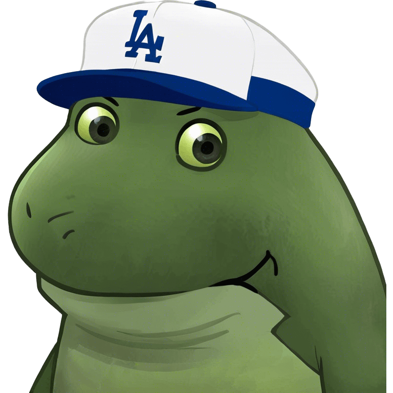 Animal with dodger hat emoji