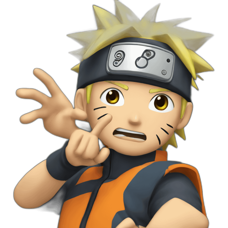 Naruto qui fait un dab emoji