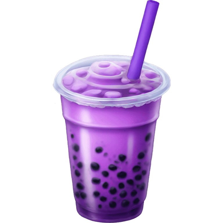 Purple bubble tea emoji