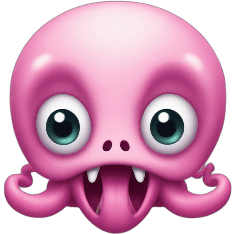 cute kraken cute face afraid of emoji