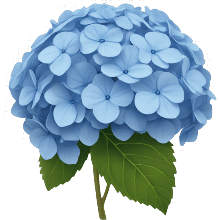 Blue hydrangea emoji