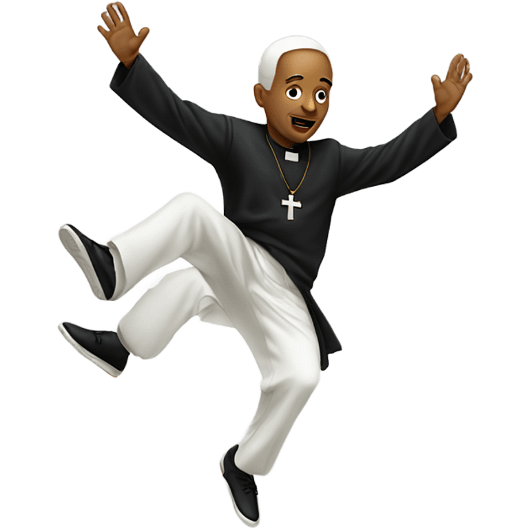 Breakdancing priest emoji