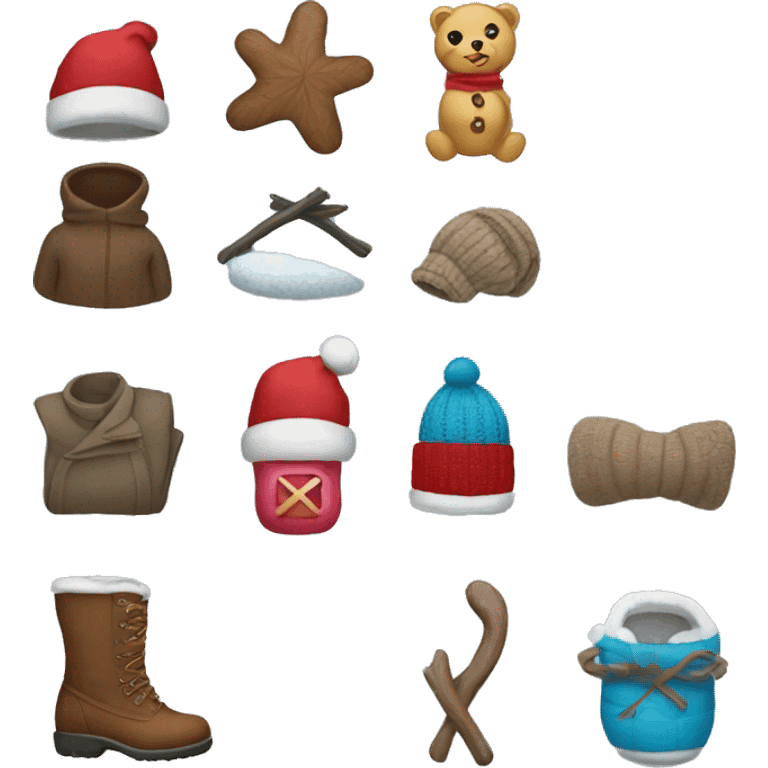 winter items  emoji