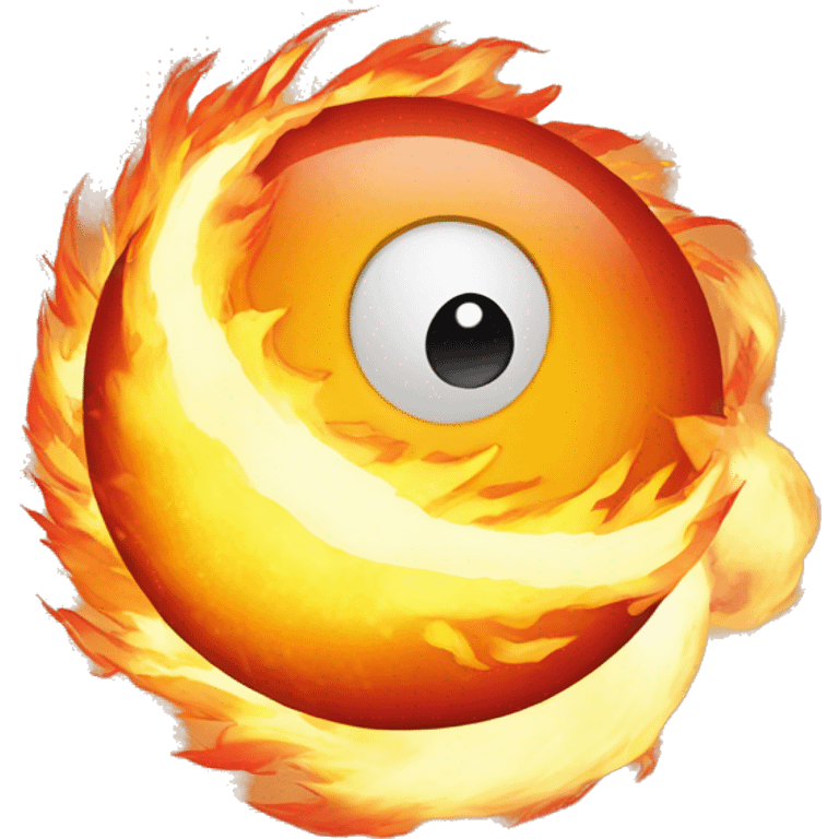 ball of fire flying by emoji