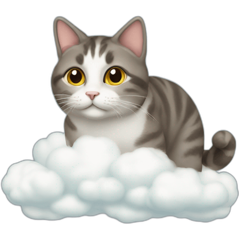 cat on cloud emoji