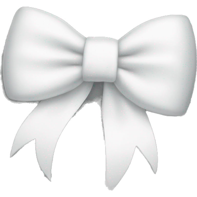 White bow  emoji