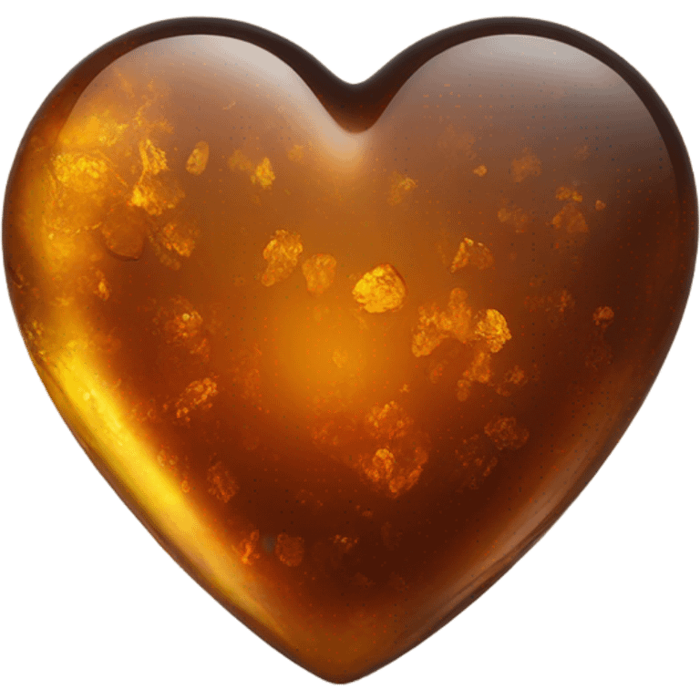 Plain Amber heart emoji