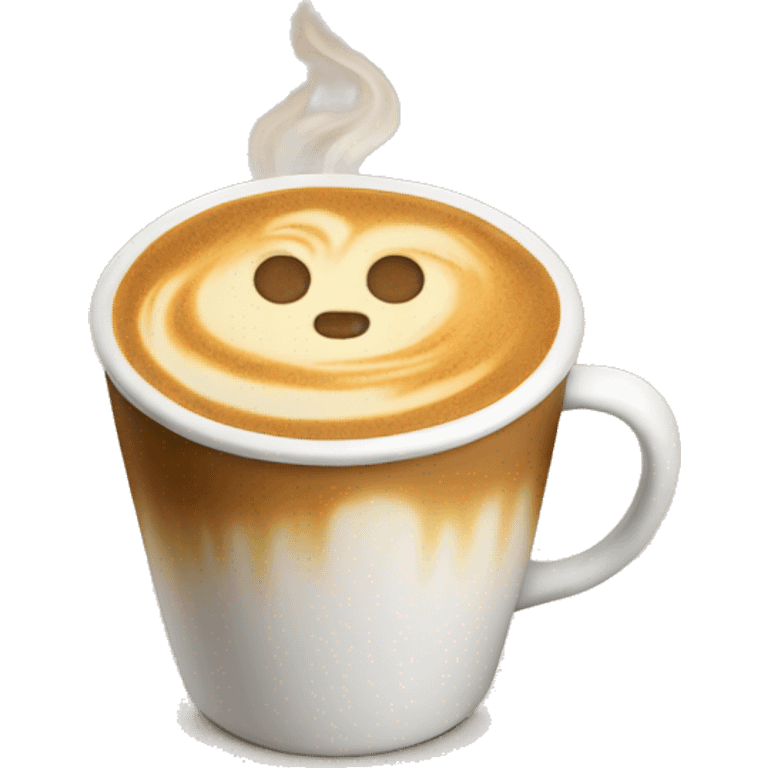 latte in a cup emoji